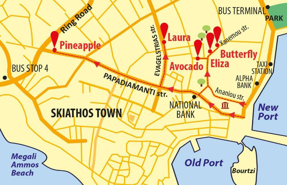 Pineapple Skiathos Buitenkant foto
